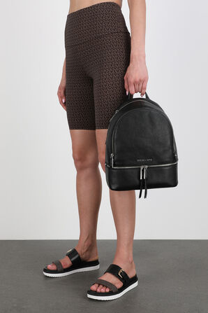Rhea MD Leather Backpack in Black MICHAEL KORS